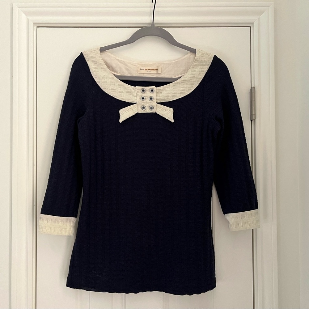 Anthropologie Pilcro and the Letterpress sailor nautical top